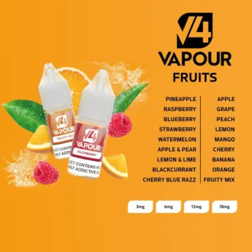 V4 Vapour 10ml eLiquid Fruits
