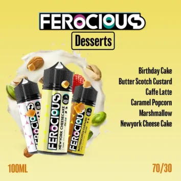 Ferocious Desserts Collection 100ml e-Liquid