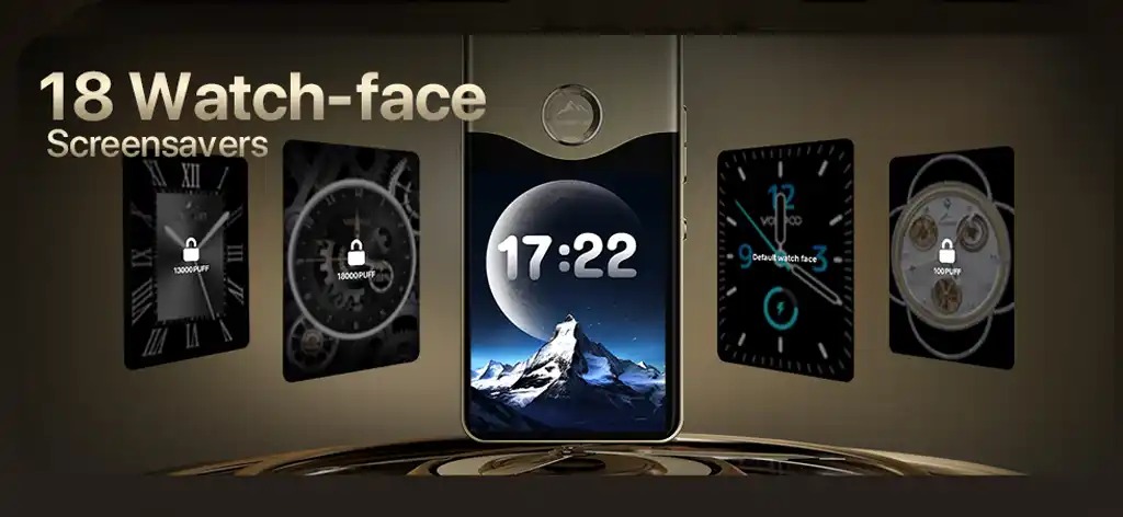 The Voopoo Vinci E120 Has 18 Watch Faces