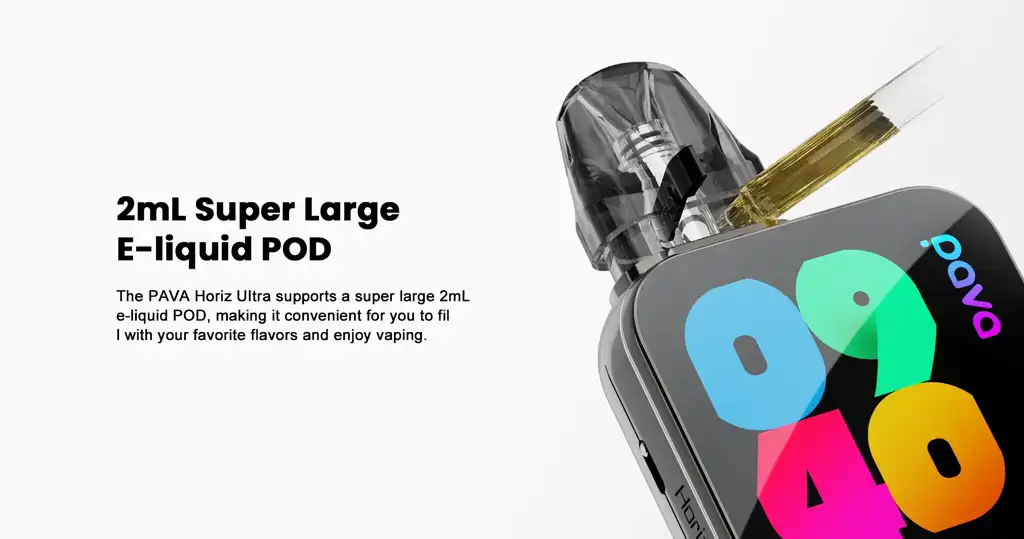 Pava Horiz Ultra Pod Vape Kit 2ml large pod