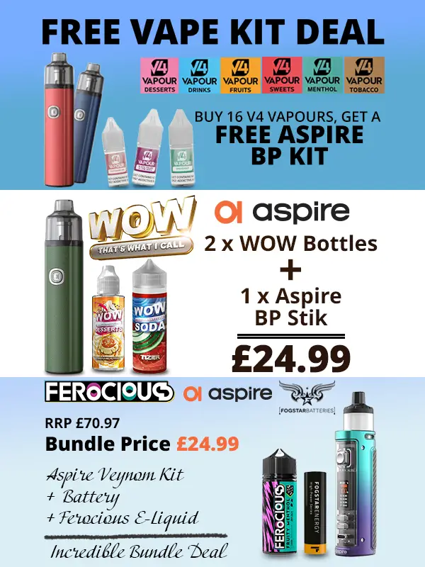 Free Vape Kits And Starter Kit Bundle Deals
