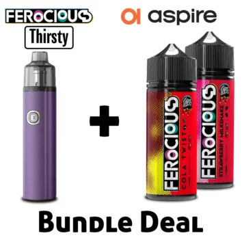 Ferocious Thirsty 100ml Vape Liquid Plus BP Stick Bundle Deal