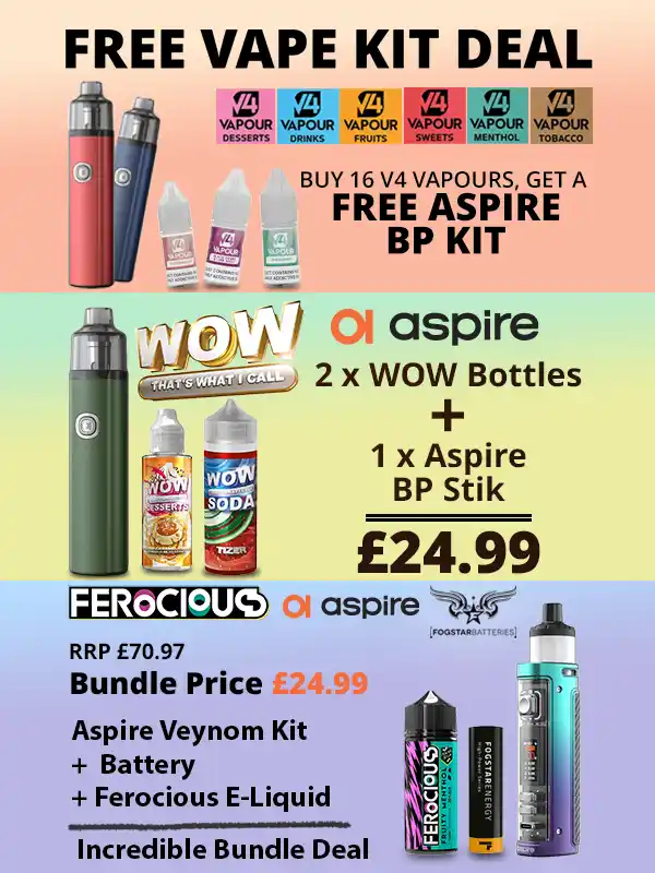 Free Vape Kits And Starter Kit Bundle Deals