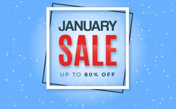 January Sale - Up to 80% Off
