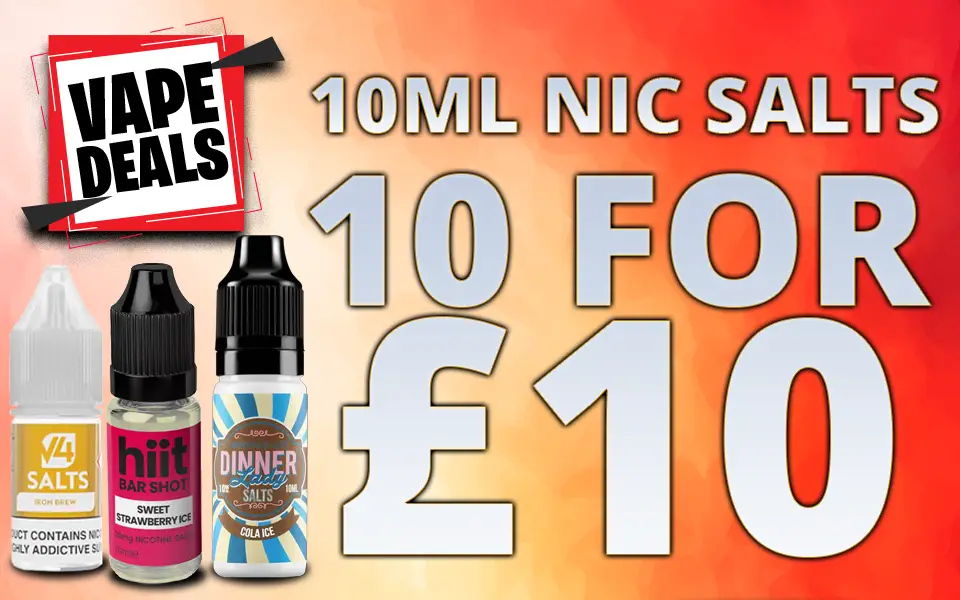 Vape Deals 10ml Nic Salts 10 for 10