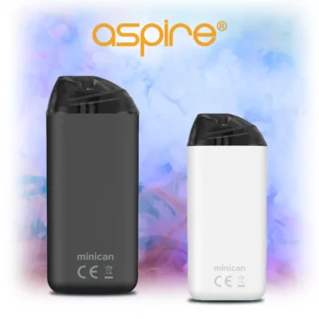 Aspire Minican Vape Kit In Black And White