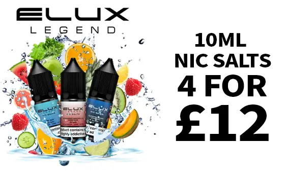 Elux Legends Nic Salts - 4 For £12