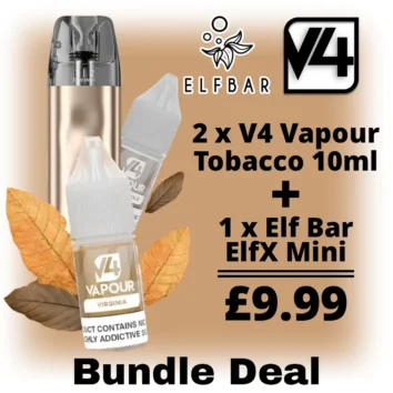 ElfX And V4 Vapour Tobacco Bundle Deal