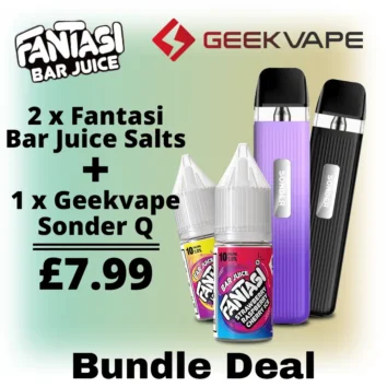 Sonder Q And Fantasi Bar Juice Nic Salts Bundle Deal