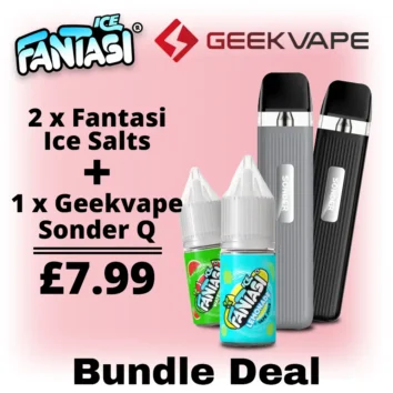 Sonder Q Vape Kit And Fantasi Ice Nic Salts Bundle Deal