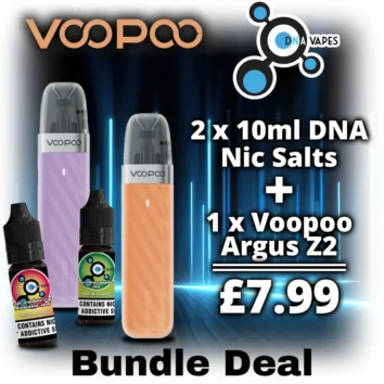 Voopoo Argus Z2 Vape Kit And 2 DNA Nic Salt Bundle Deal